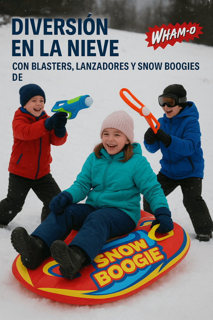 Diversión en la nieve con blasters, lanzadores y snow boogies de Wham-O