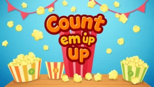 Juegos educativos para practicar matemáticas con Count em’ Up Popcorn out-0-80